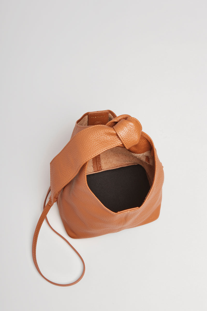 Small Knot Leather Handbag